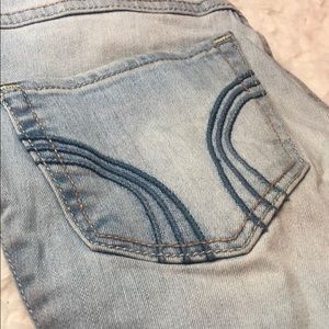 Light blue super skinny high rise jeans Hollister